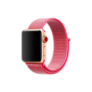 eses Nylonový remienok pre Apple Watch - Neónovo ružový, 42mm, 44mm, 45mm, 49mm