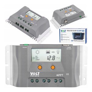 VOLT Solární regulátor 12V LCD panel 10A MPPT