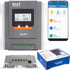 VOLT Solárny regulátor SOL MPPT 20A (100V) 12/24V + LCD + BLUETOOTH