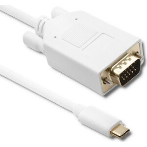 Qoltec Kábel USB-C 3.1 / VGA | Full HD | Alternate Mode | 1 m