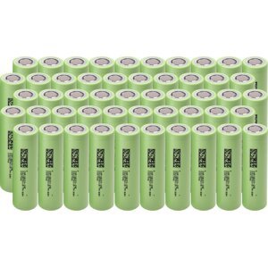 GREEN CELL 50 x Nabíjateľné batériové články Li-Ion GC ICR18650-26H 2600mAh 3.7V