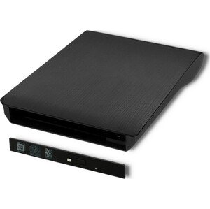 Qoltec Puzdro pre SATA CD/DVD | USB 3.0 | 9.5 mm | vstavaný kábel