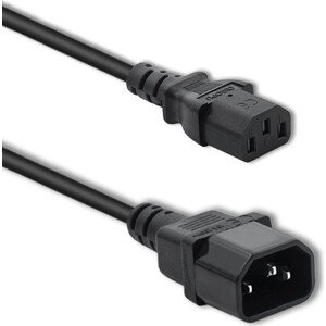 Qoltec Napájací kábel pre UPS | C13/C14 | 3 x 1,0 mm² | 1,8 m