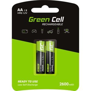 Green Cell 2x Batéria AA HR6 2600mAh