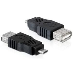 PremiumCord USB redukcia A/female-MicroUSB/male