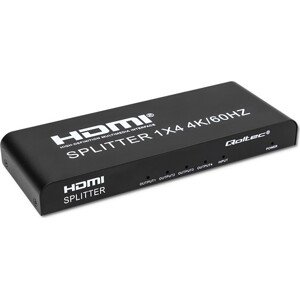 Qoltec Aktívny rozbočovač 4 x HDMI 4K x 2K | 6 Gb/s | 60 Hz | Vysoká stabilita