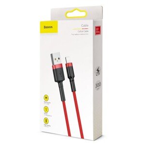 Baseus Cafule Nabíjací kábel USB-A / Lightning 2A 3m, Červený