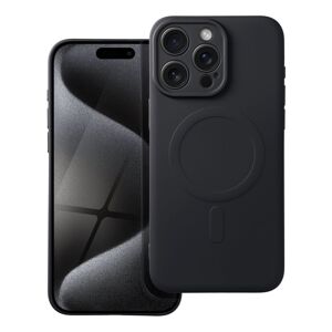 OEM Silikónový Kryt s MagSafe pre iPhone 15 Pro Max, Čierna