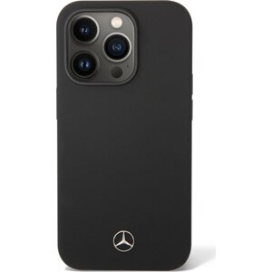 Mercedes-Benz Mercedes Liquid Silikónový Kryt pre iPhone 14 Pro, Čierny