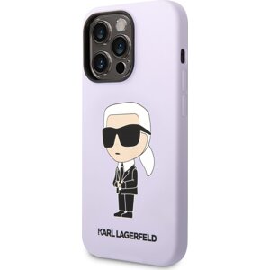 Karl Lagerfeld Silikónový Kryt pre iPhone 14 Pro, Fialový