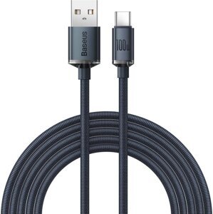 Baseus Nabíjací kábel USB-A / USB-C 100W 2m, Čierny