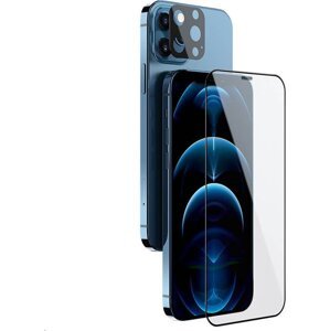 Nillkin 2v1 Ochranné sklo pre iPhone 12 Pro Max, Čierne