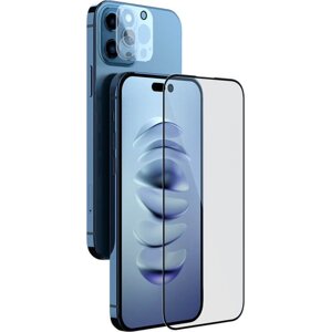 Nillkin 2v1 Ochranné sklo pre iPhone 14 Pro, Čierne