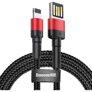 Baseus Cafule Obojstranný Kábel USB/ Lightning 2.4A 1m, Čierny