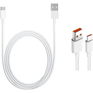 Xiaomi Dátový Kábel USB-A/ USB-C 5A 1m, Biely (Bulk balenie)