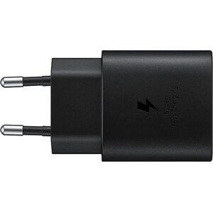 Nabíjačka Samsung EP-TA800 USB-C 25W + USB-C kábel 1m, Čierna