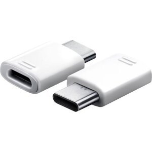 Originál Adaptér Samsung USB-C/microUSB - Biely, EE-GN930 (Bulk balenie)