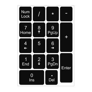 Emeru Numericke  nálepky na klávesnice pre notebook a PC - Laminatove
