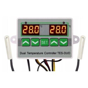 Adelid Univerzálny regulátor teploty digitálny alarm termostatu 2v1 230 V