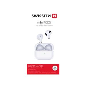 Slúchadlá Bluetooth SWISSTEN MINIPODS WHITE 54200200