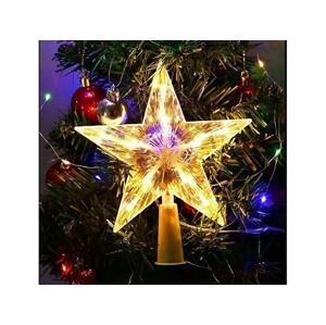Dekorácia vianočná 4L 10838 hviezda na špici stromčeka