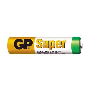 Batéria AAA (R03) alkalická GP Super Alkaline.