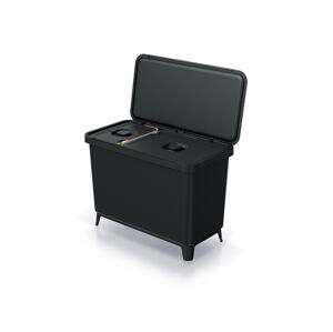 Kôš odpadkový SYSTEMA čierny 1x10l+1x23l