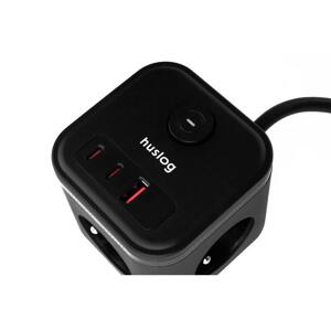 Predlžovací kábel HUSLOG 20W Black 1,5m