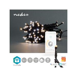 Smart LED vianočný reťaz NEDIS WIFILX02W50 5m WiFi Tuya