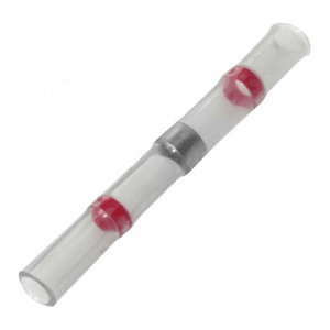 Trubka spojka 1mm zmrštovacia červená s cínom (SAD)