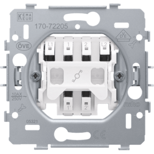 Prístroj prepínač striedavý dvojpólový AS (6) 10A/230V (NIKO)