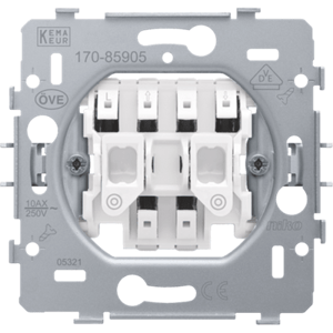 Prístroj ovládač žalúzií spínačový AS 10A/230V (NIKO)