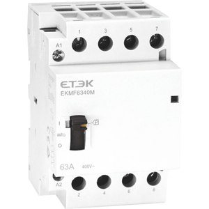 Stýkač 4P 40A 230V AC 4NO s tlačidlom EKMF (ETEK)