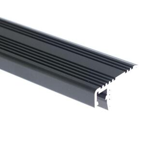 Profil LED Al, 53x23mm CC32 schodiskový čierny (33)