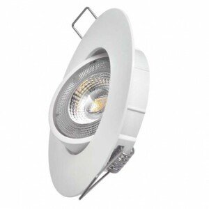 LED bodové svietidlo Exclusive biele, kruh 5W 3000K (EMOS)