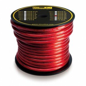 Kábel auto napájací  1x8,4mm2  pre zosilňovače  Al+Cu červený  (GLOBIZ)