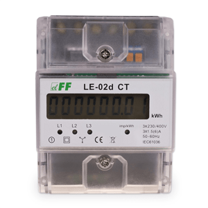 Elektromer trojfázový digitálny LE-02d CT (F&F)