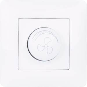 Regulátor otácok (ovládač ventilátora) biely (ETEK)