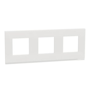 Unica Pure - Krycí rámček trojnásobný, Translucide White