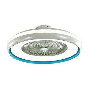 45W LED boxový ventilátor so stropným svetlom RF Control 3v1 Motor Blue Ring VT-5022 (V-TA