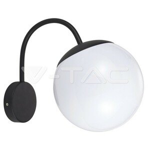 Nástenná lampa 1*E27 Matt Black Opal C Ball Up VT-1223 (V-TAC)