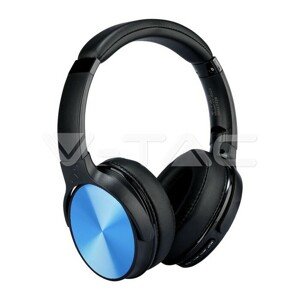 Bezdrôtové Bluetooth slúchadlá s otočnou hlavou 500mAh modrá W/BAG VT-6322 (V-TAC)