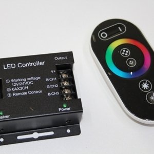 Prijímač RF pre LED pásiky RGB 12/24V, 3x6A +DO, BAX-RGB-RFUT05B