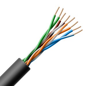 Kábel UTP Cat.5E PE 305m/box SXKD-5E-UTP-PE čierny, vonkajší, drôt (SOLARIX)
