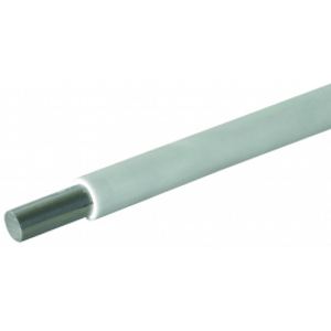 drôt izolovaný čierny/biely D=8mm/11, cena za 1 kg, mat. AlMgSi, 1kg=cca 5m