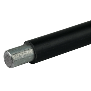 drôt uzemňovací D=10mm, cena za 1kg, mat. Fe-Zn izolovaný PVC plášť D=13mm     1kg= 1,47m