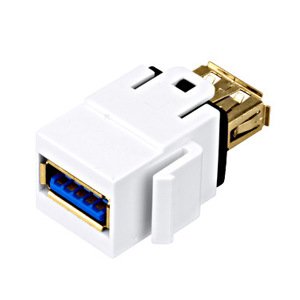 Keystone USB 3.0 konektor/spojka Toolless biela