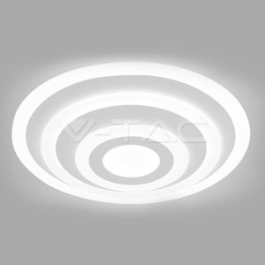 Závesné LED svietidlo okrúhle 85W, 4000K, stmievateľné, biele VT-85-3D (V-TAC)
