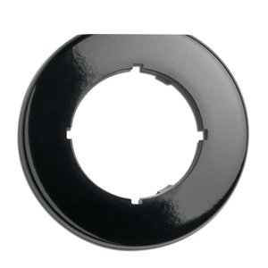Rámček okrúhly viac-násobný krajný pre stmievač, čierny bakelit (THPG)