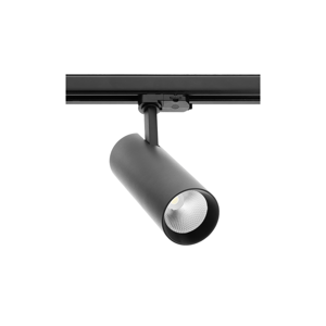 Lištové bodové LED svietidlo TRACK 12W, 4000K, 1100lm, TRAX, čierna (GTV)